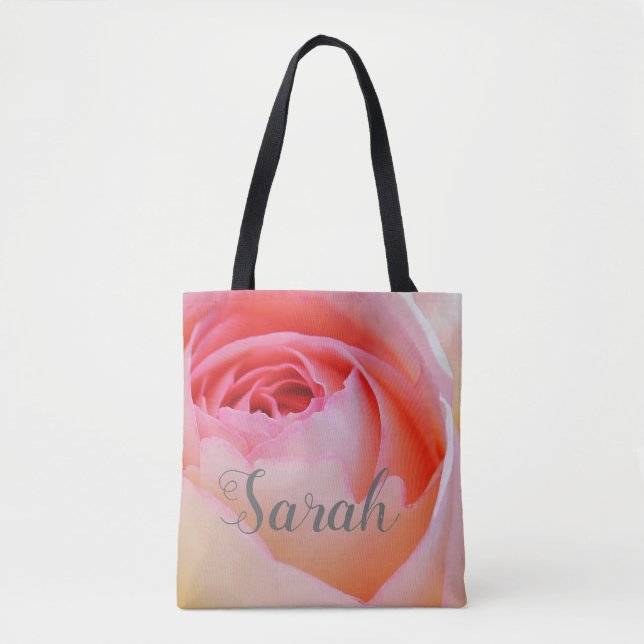 Trendy Liebe Personalisiert Rosa Rose Design (Vorderseite)