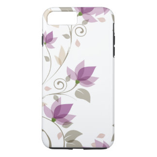 Trendy Lila Abstrakt Floral iPhone 8 Plus/7 Plus Hülle
