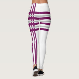 Trendy lila Auskleidung Top-Qualität Leggings. Leggings
