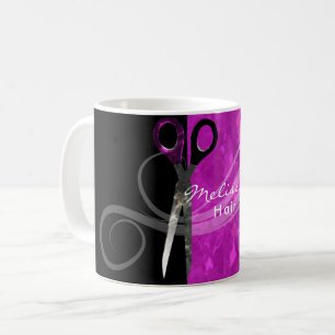 Trendy lila Haar-Stylist-Tasse Tasse