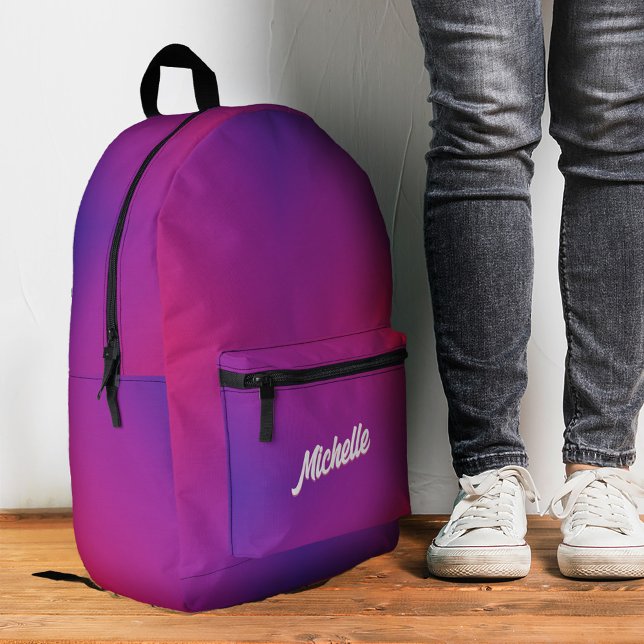Trendy Lila Pink Back to School Bedruckter Rucksack (Trendy Stylish Purple Pink Back To School Printed Backpack
)