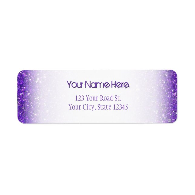 Trendy Lila Sparkling Glitzer Glitz (Vorne)