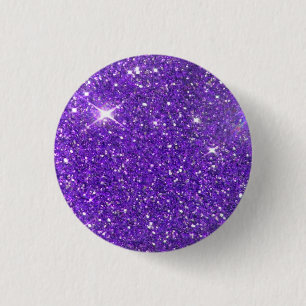 Trendy Lila Sparkling Glitzer Glitz Button