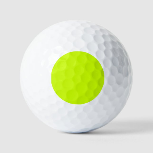 Trendy Limon Zest Solid Color Golfball (Vorderseite)