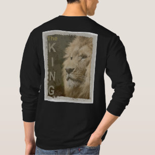 Trendy Lion Black Color Elegantes modernes Templat T-Shirt