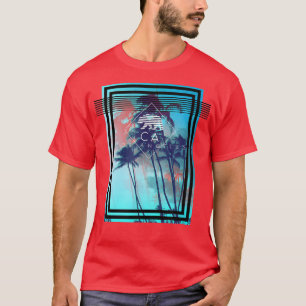 Trendy Los Angeles CA Beach Bear Poster T-Shirt