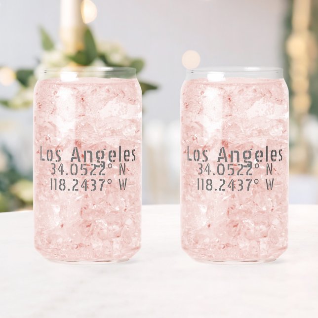 Trendy Los Angeles Coordinates Can Glass Set Dosenglas (Insitu (Hochzeit))