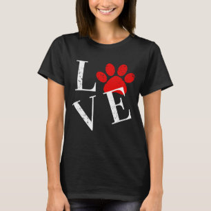 TRENDY LOVE DOG PAW  T-Shirt -> MODELLES LIEBES HU
