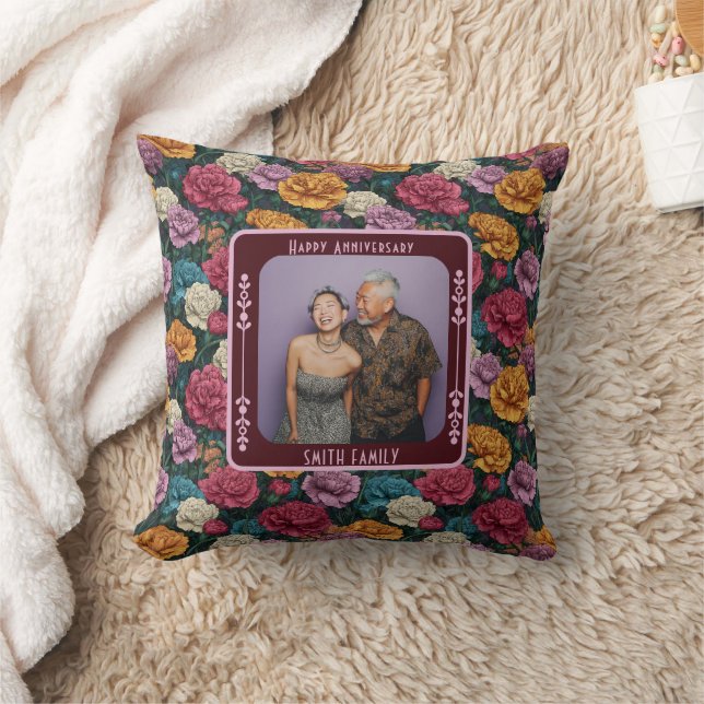 Trendy Lovebird Wedding Throw Kissen (Decke)