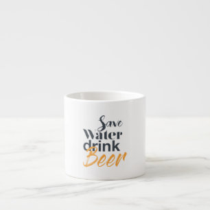 Trendy, lustig, urbanes Design Gerettet Water Drin Espressotasse