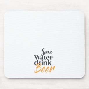 Trendy, lustig, urbanes Design Gerettet Water Drin Mousepad