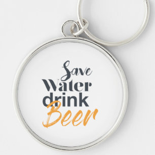 Trendy, lustig, urbanes Design Gerettet Water Drin Schlüsselanhänger