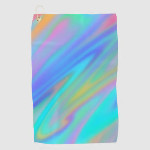 Trendy luxuriöse grün blaue lila Imitate holografi Golfhandtuch