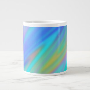 Trendy luxuriöse grün blaue lila Imitate holografi Jumbo-Tasse