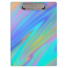 Trendy luxuriöse grün blaue lila Imitate holografi Klemmbrett