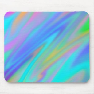 Trendy luxuriöse grün blaue lila Imitate holografi Mousepad