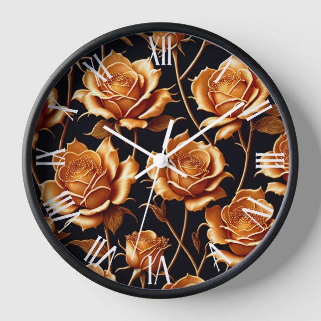 Trendy Luxury Boho Gold Rose Collection Uhr (Vorderseite)