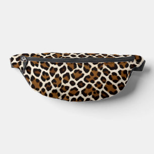 Trendy Luxus Weißer Leopard Bauchtasche