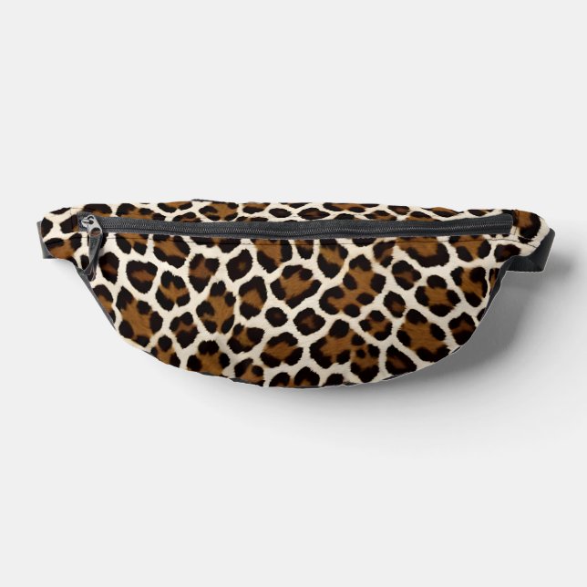 Trendy Luxus Weißer Leopard Bauchtasche (Ablage )