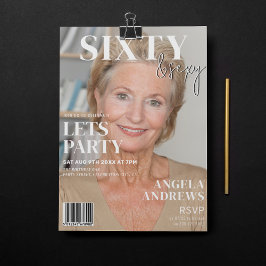 Trendy Magazine Cover | 60. Geburtstagsparty Einladung