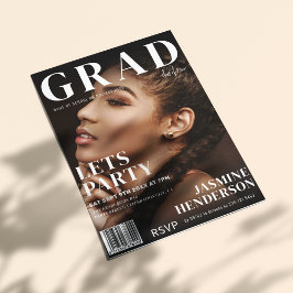 Trendy Magazine Cover | Graduierungspartei Einladung