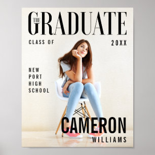 Trendy Magazine Cover Inspiriert Abschluss Poster