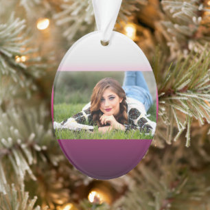 trendy magenta maroon marsala burgundy ombre ornament