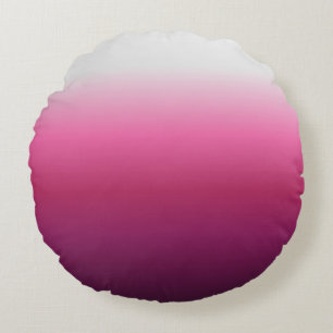 trendy magenta maroon marsala burgundy ombre rundes kissen