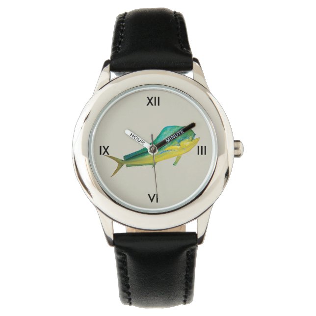 Trendy Mahi Mahi Fishing Watch Armbanduhr (Vorderseite)