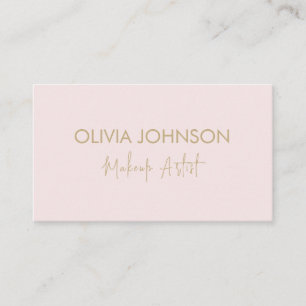 Trendy Makeup Artist Business Cards Rosa Visitenkarte