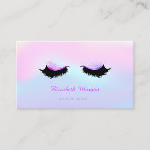 Trendy Makeup Artist, Holographic Imitats Lashes Visitenkarte