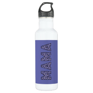 Trendy Mama typografie animal print Edelstahlflasche