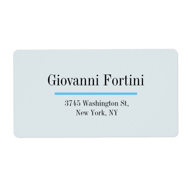 Trendy Marian Blue Schlicht Elegante Modernes Mini (Vorne)