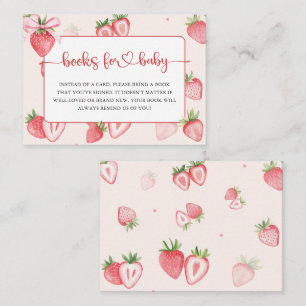 Trendy Meadow Strawberry Books for Baby Showroom Begleitkarte