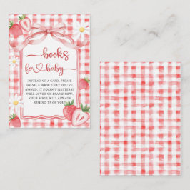 Trendy Meadow Strawberry Books for Baby Showroom Begleitkarte