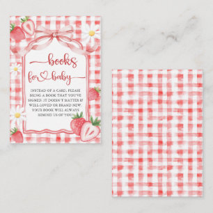 Trendy Meadow Strawberry Books for Baby Showroom Begleitkarte