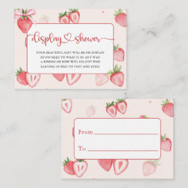 Trendy Meadow Strawberry Books for Baby Showroom Begleitkarte