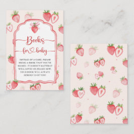 Trendy Meadow Strawberry Books for Baby Showroom Begleitkarte