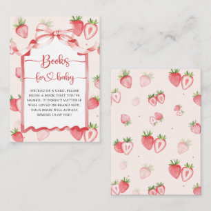 Trendy Meadow Strawberry Books for Baby Showroom Begleitkarte