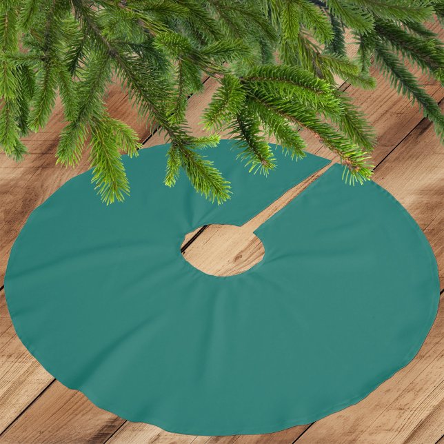 Trendy Medium Bluish Green - Polyester Tree Skirt Polyester Weihnachtsbaumdecke (Von Creator hochgeladen)