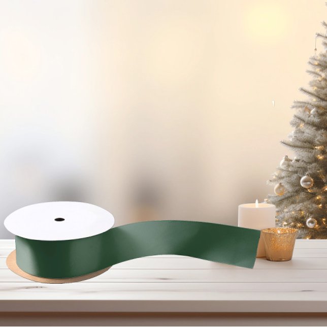 Trendy Medium Dark Christmas Green - Satin Ribbon Satinband (Von Creator hochgeladen)