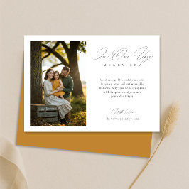 Trendy Merry Era Modernes Foto Weihnachten