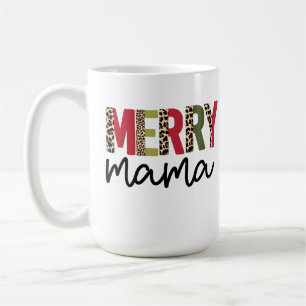 Trendy "Merry Mama" Weihnachten Kaffeetasse
