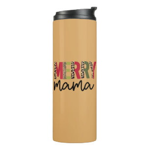 Trendy "Merry Mama" Weihnachten Thermosbecher