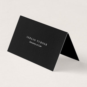 Trendy Minimalistisch Beruflich Black Visitenkarten
