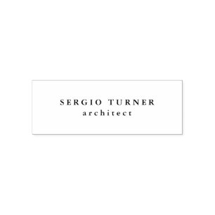 Trendy Minimalistisch Beruflich Permastempel