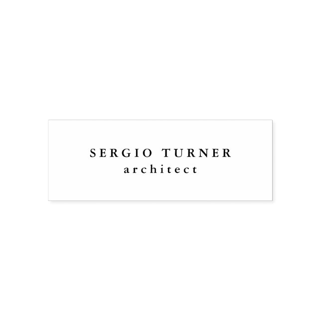 Trendy Minimalistisch Beruflich Permastempel (Design)