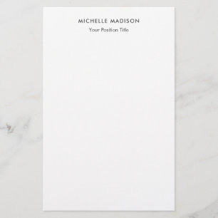 Trendy Minimalistisch Beruflich Schlicht Briefpapier