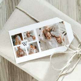 Trendy Minimalistisch Collage Fathers Foto Daddy G Geschenkanhänger