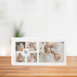 Trendy Minimalistisch Collage Fathers Foto Daddy G Holzkisten Schild<br><div class="desc">Sie suchen eine einzigartige und stilvolle Art, die Figur des Vaters in Ihrem Leben zu ehren? Karo aus unserer trendigen minimalistischen Collage mit einer Sammlung von schönen Fotografien von Vätern. Mit seinen klaren Linien und seinem eleganten Design ist diese Collage der perfekte Weg, um die besondere Bindung zwischen Vätern und...</div>